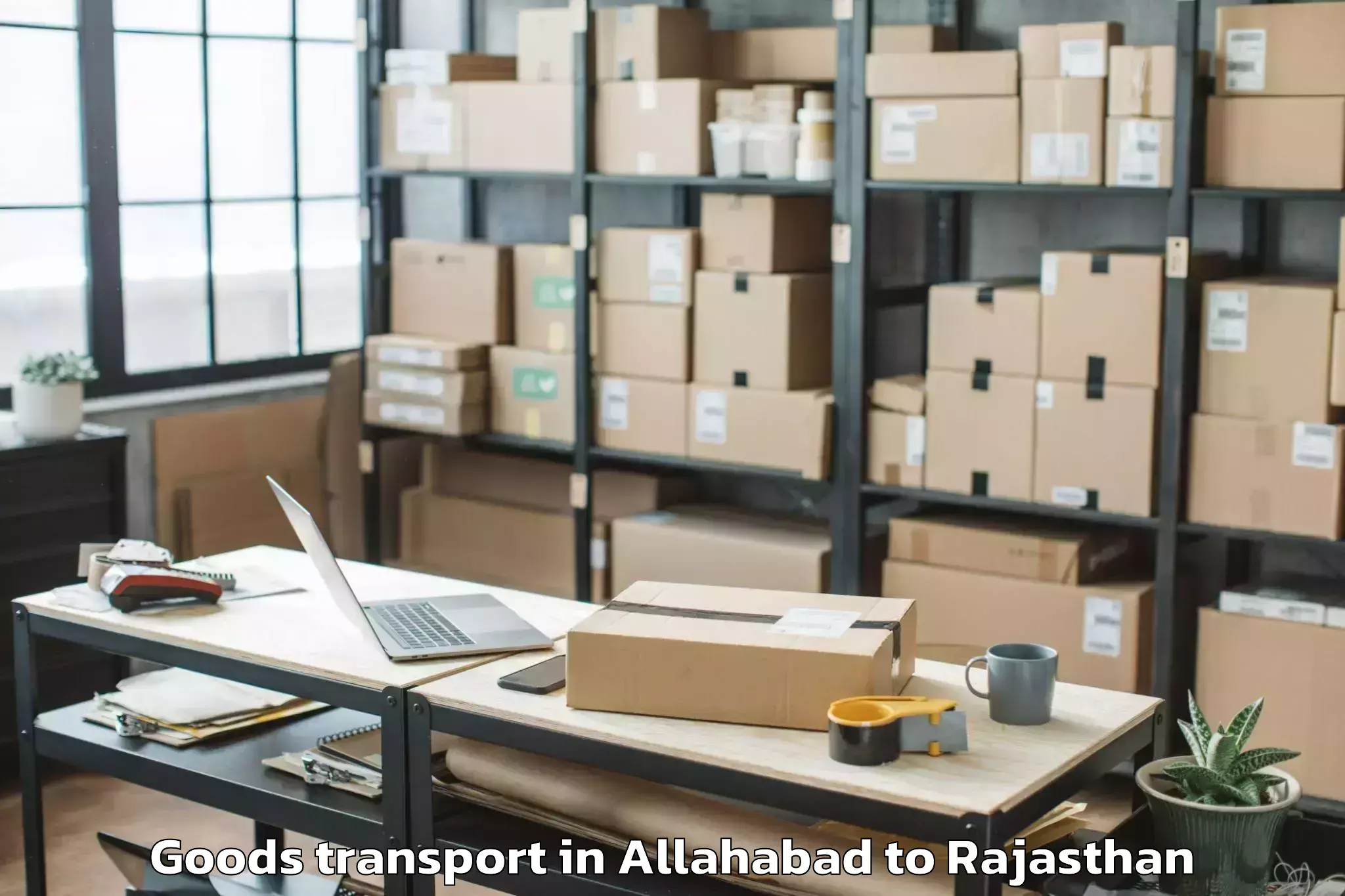 Trusted Allahabad to Desuri Goods Transport